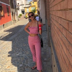 Privacy please 2 piece red set